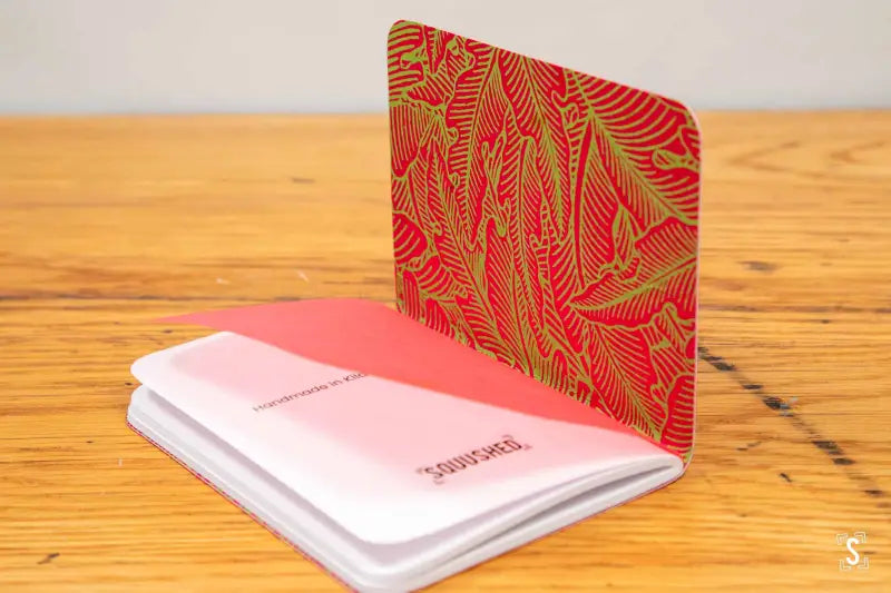 Pocket Notebook - Sybil Pink/Yellow - Greenery Medium Pink/Green - A6 - Notebook