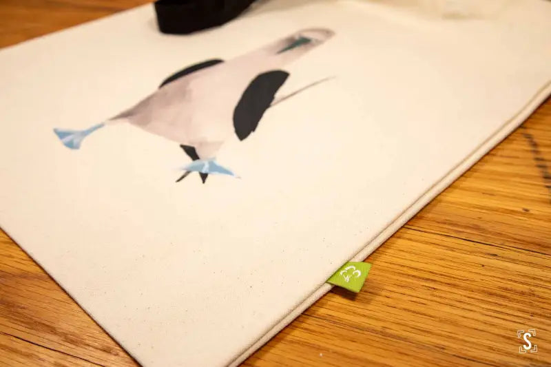 Sassy Booby Tote - Organic Cotton - Black Handles - 38cm x 42cm - Bag