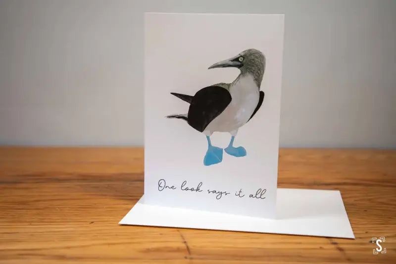 Side Booby - A5 - One Look Says it All - Greetings Cards