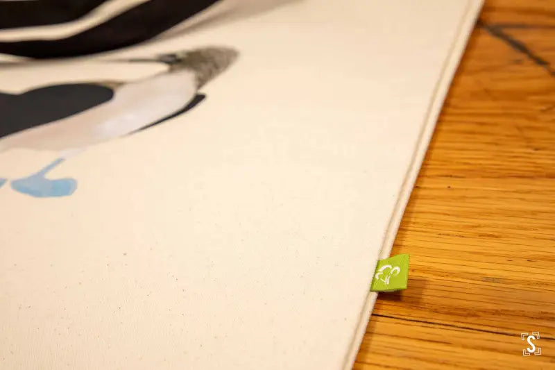 Side Booby Tote - Organic Cotton - Black Handles - 38cm x 42cm - Bag