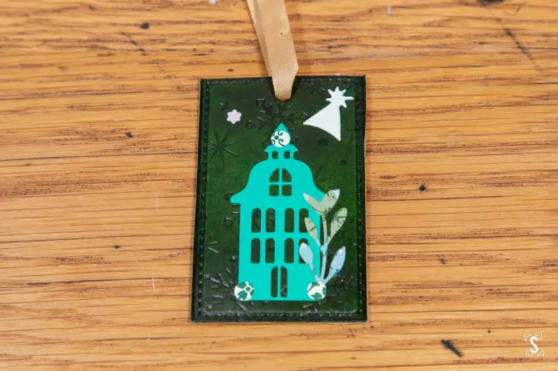 Small Scene - Leather Christmas Decoration - SQUUSHED