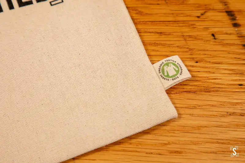 SQUUSHED Logo - Organic Cotton Drawstring Bag - 220gsm - Natural - 21cm x 30cm - Packaging