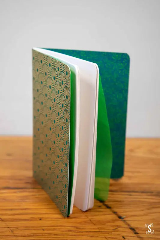 Strata A5 Notebook Kahori Green/Gold Jungle Green Notebook