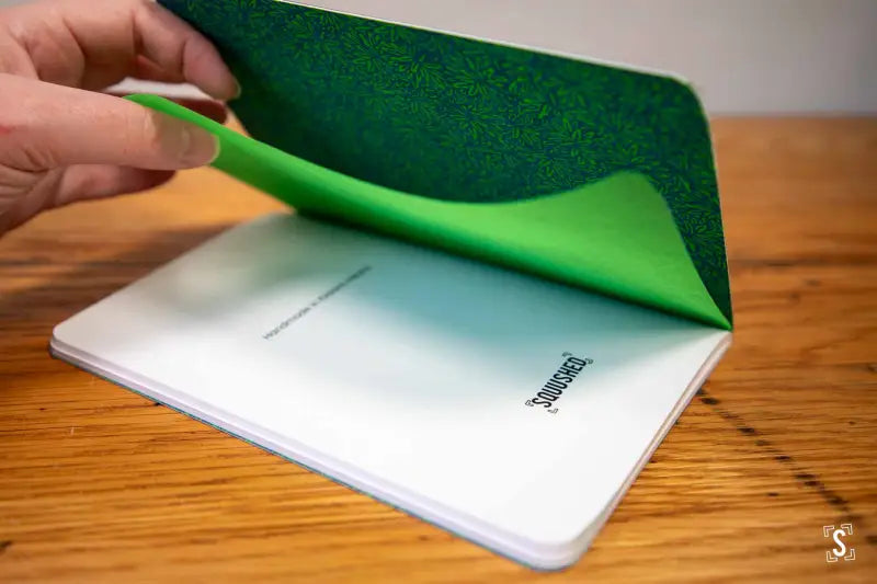 Strata A5 Notebook Kahori Green/Gold Jungle Green Notebook