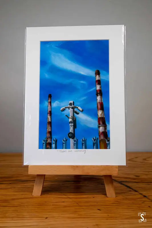 Towers Are Watching - Mounted Print - Art Prints