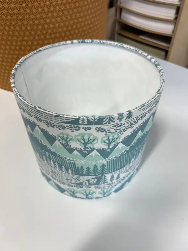 Drum Lampshade - 20cm - Step Into Spring - Mint - SQUUSHED
