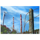 Aluminum Print of Lighthouse and Pole | Towers