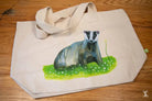 Badger - Toggle Tote Bag - Organic Cotton - 34cm x 34cm x 17cm - Bag