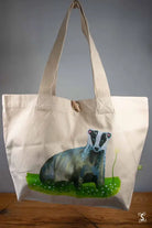 Badger - Toggle Tote Bag - Organic Cotton - 34cm x 34cm x 17cm - Bag