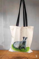 Badger - Tote Bag - Organic Cotton - Black Handles - 38cm x 42cm - Bag