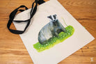 Badger - Tote Bag - Organic Cotton - Black Handles - 38cm x 42cm - Bag
