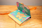 Colorful floral-patterned hand designed notebook from Bookbinding Workshop Chain Stitch