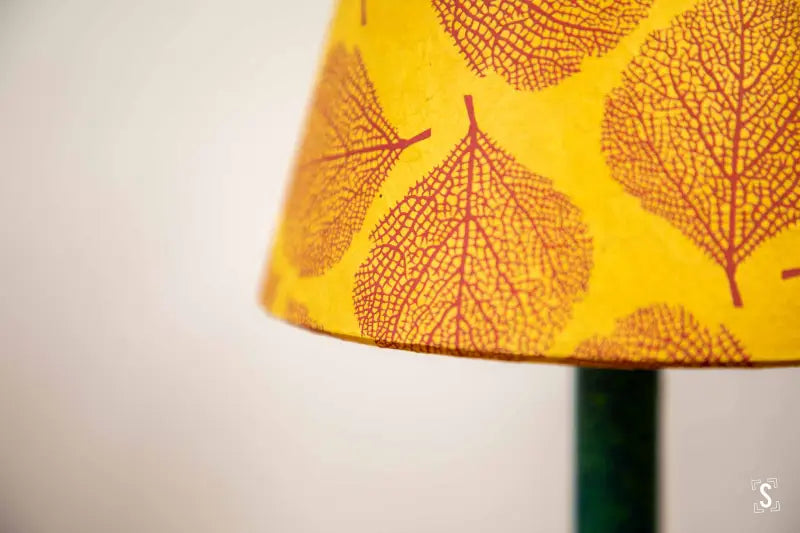 Candle Lampshade 14.5cm Leaf Orange/Red Lampshades