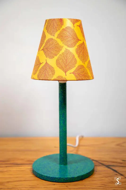 Candle Lampshade 14.5cm Leaf Orange/Red Lampshades
