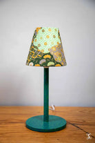 Candle Lampshade Naka Flowers and Hexagons Mint Lampshades