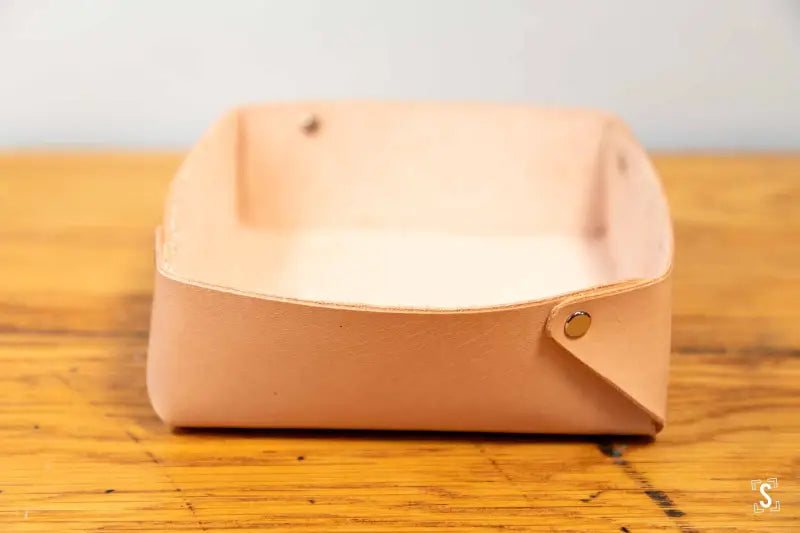 Cantilever - Leather Clutter Keeper Box - Natural – SQUUSHED