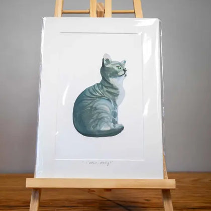 Cat - Mounted Print