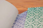 Chain Stitch with Pockets - A5 - Kiwi Crush - Octopus in a Net Green - Checks/Lines Blue - Journal