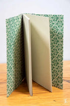 Chain Stitch with Pockets - A5 - Kiwi Crush - Octopus in a Net Green - Checks/Lines Blue - Journal