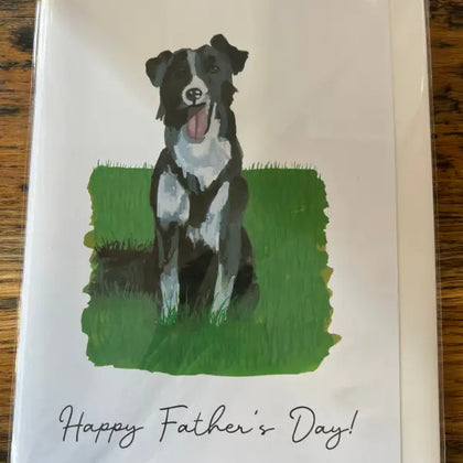 Collie - Greeting Card - A5 - Happy Father's Day