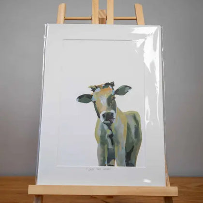Cow - Mounted Print