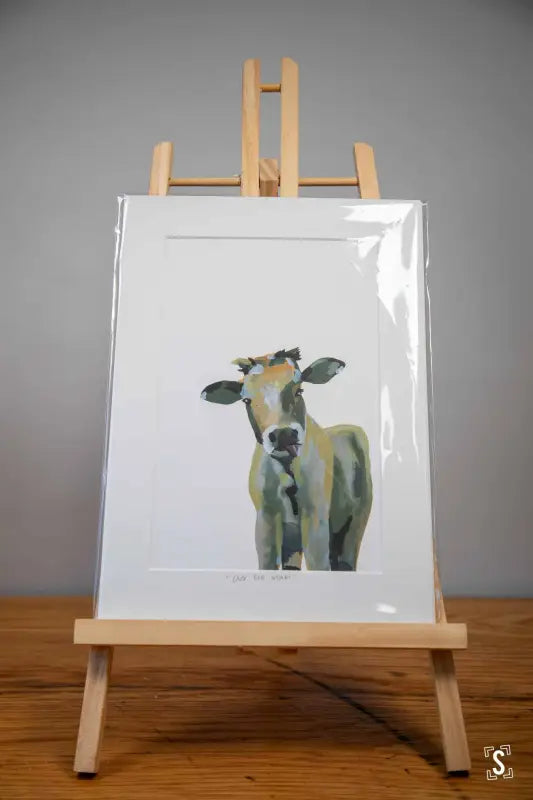 Cow Mounted Print Art Prints