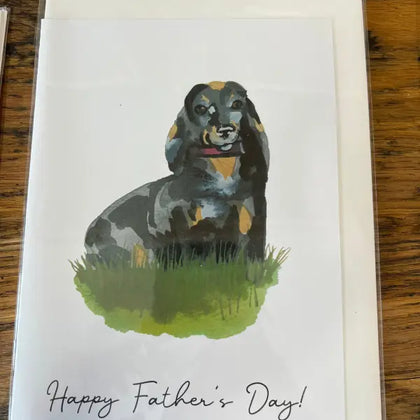 Dachshund - Greeting Card - A5 - Happy Father's Day