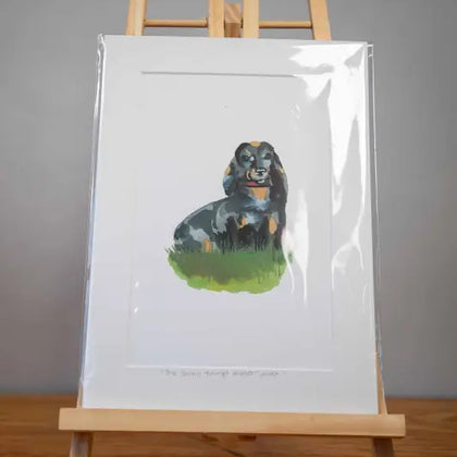 Dachshund - Mounted Print