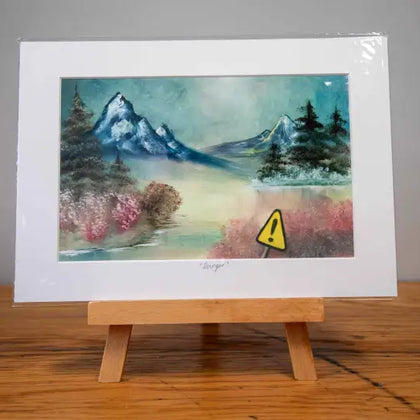Danger - Mounted Print