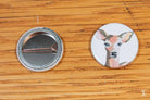Deer - Badge - 25mm - SQUUSHED