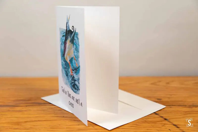 Diving Duck - Greeting Card - A5 - Tail in the Air, Not a Care - SQUUSHED