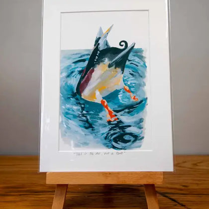 Diving Duck - Mounted Print