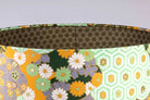 Double-Sided Drum Lampshade - 30cm - Flowers and Hexagons - Foxie Fox - Green - Lampshade