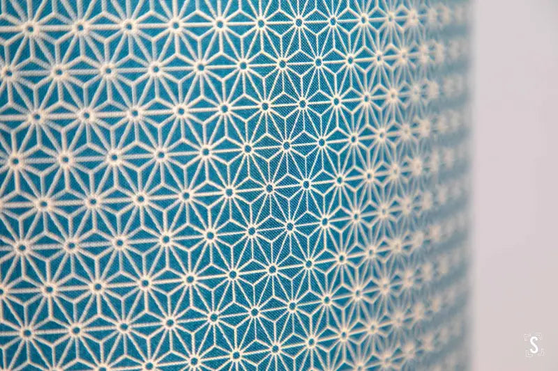 Double-Sided Drum Lampshade - 30cm - Geometric Star - Into the Wild - Blue - Lampshade