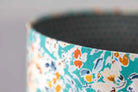 Double-Sided Drum Lampshade - 30cm - Into the Wild - Geometric Stars - Teal/White/Orange - Lampshade