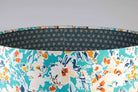 Double-Sided Drum Lampshade - 30cm - Into the Wild - Geometric Stars - Teal/White/Orange - Lampshade