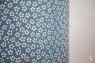 Drum Lampshade 20cm Small Flowers Blue/White Lampshade