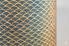 Drum Lampshade - 30cm - Arcs - Navy/Cream - Lampshade