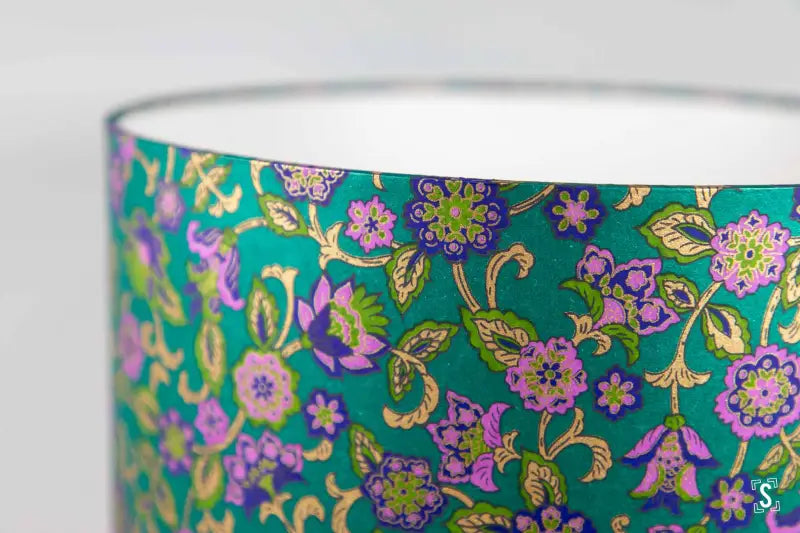 Drum Lampshade 30cm Sarasa Green Lampshade