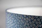 Drum Lampshade 40cm Small Flowers Blue/White Lampshade