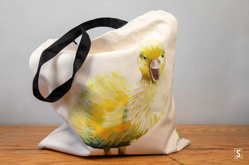 Duckling - Tote Bag - Organic Cotton - Black Handles - 38cm x 42cm - Bag