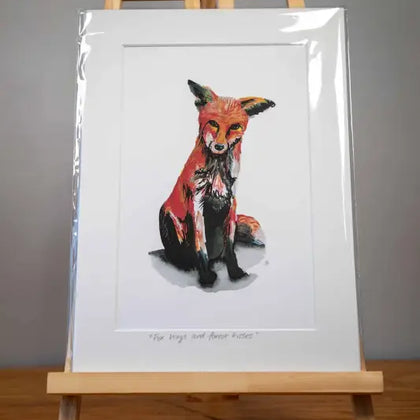 Fox - Mounted Print