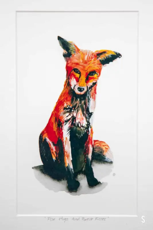Framed Fox Print - 21cm x 30cm - Art Prints