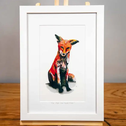 Fox - Framed Print - 21cm x 30cm