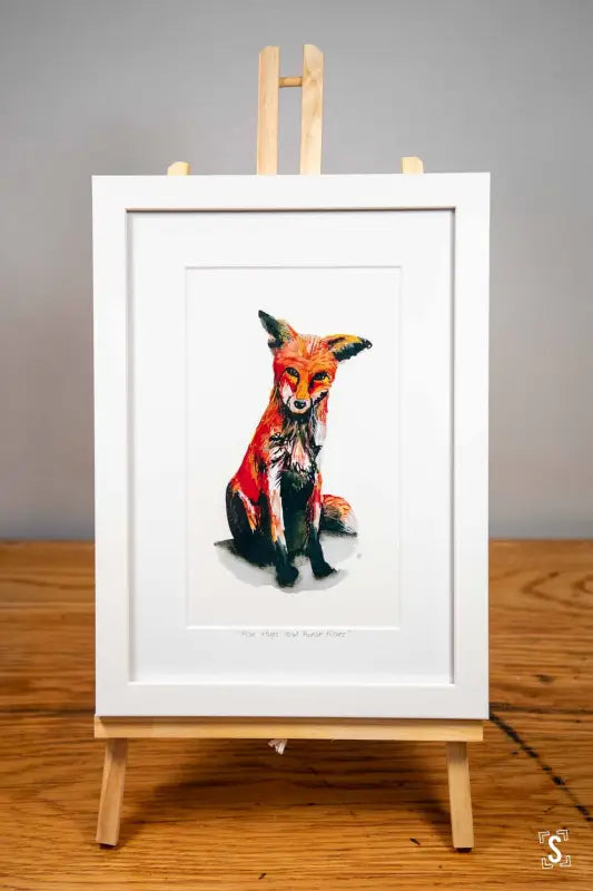 Framed Fox Print - 21cm x 30cm - Art Prints