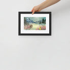 Framed Poster | Danger matte paper print of vibrant mountain scene