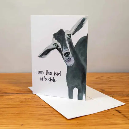 Goat - Greeting Card - A5 - I am the Kid in Kiddo