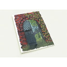 Greeting cards pack featuring painting of door in brick wall