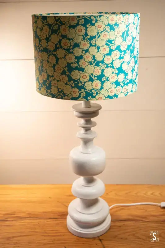 Handmade Lampshade | Flowers on Azure