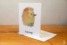 Hedgehog - Greeting Card - A5 - Free Hugs - SQUUSHED